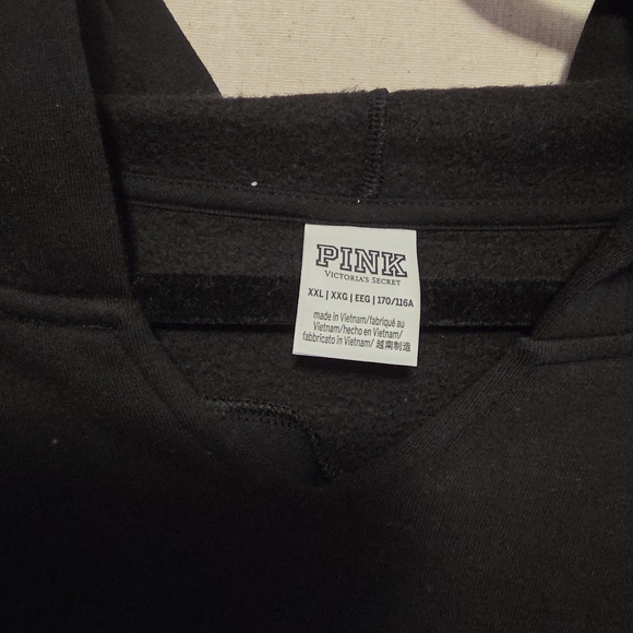 PINK Victoria's Secret Black Sparle Hoodie - Picture 6 of 6